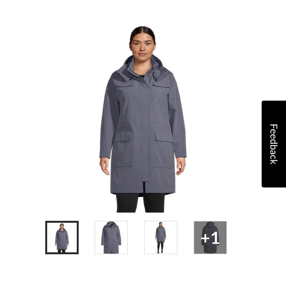 Women's Gray Hooded Jacket